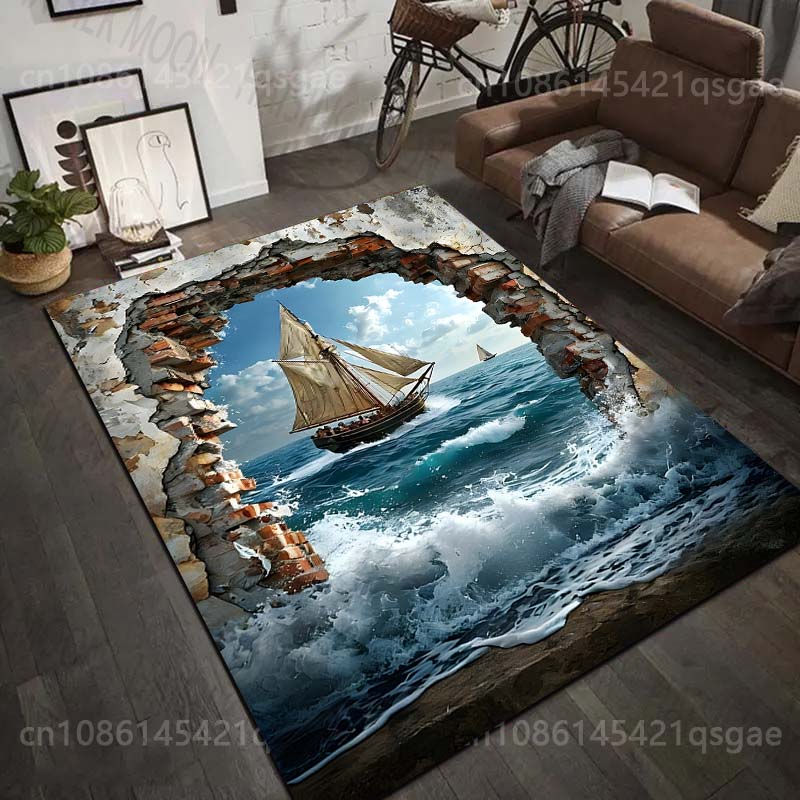 Commercial Wall Printing - Tapete com estampa de barco à