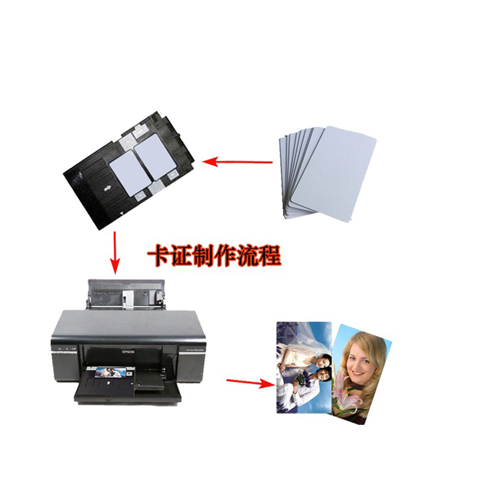 20PCS Cartões PVC Brancos Bril - Commercial Printing Machine avaliação e preço