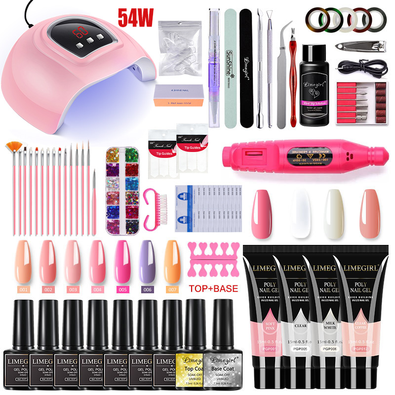 Kit de extensão de unhas esmal - Exposure Unit Uv avaliação e preço