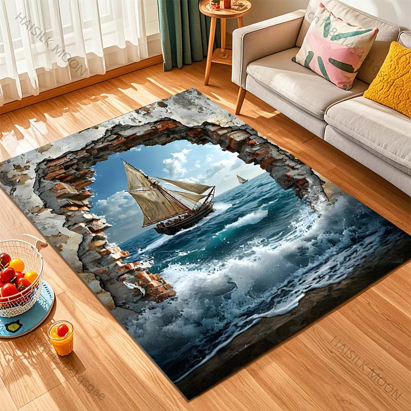 Tapete com estampa de barco à  - Commercial Wall Printing avaliação e preço