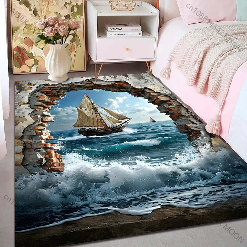 Tapete com estampa de barco à  - Commercial Wall Printing avaliação e preço
