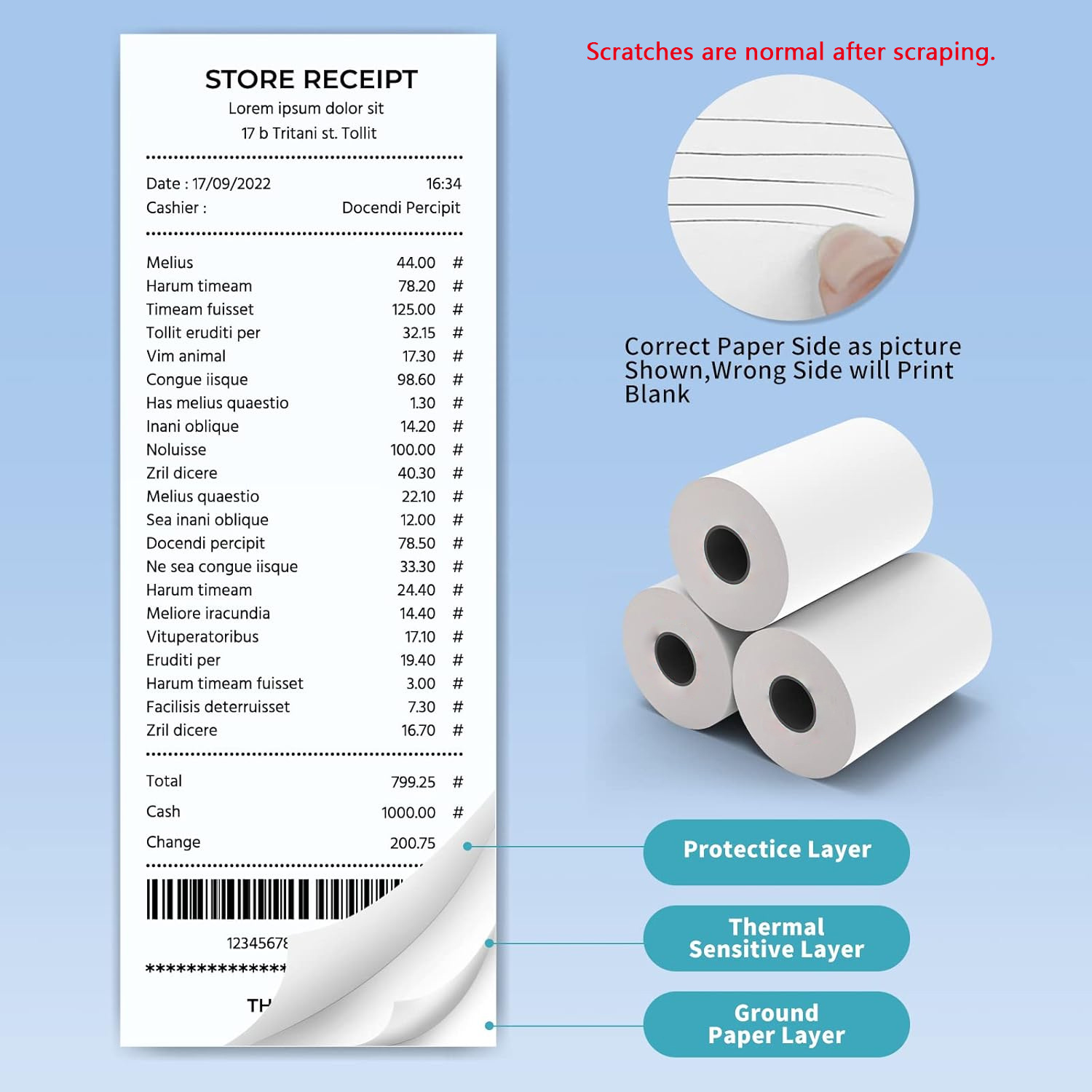 Papel térmico para recibos de  - Commercial Printing Machine avaliação e preço