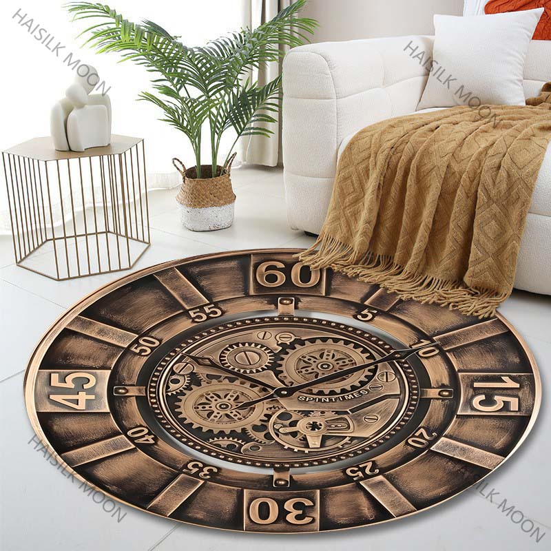 Tapete Redondo Vintage com Est - Commercial Wall Printing avaliação e preço